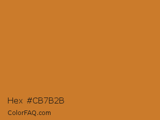 Hex #cb7b2b Color Image