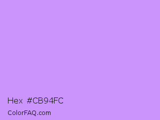Hex #cb94fc Color Image