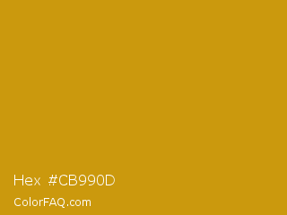 Hex #cb990d Color Image