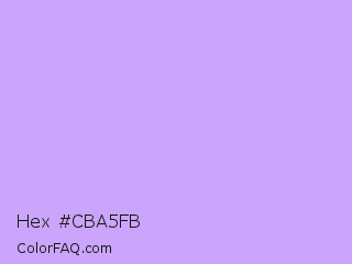 Hex #cba5fb Color Image