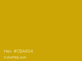 Hex #cba604 Color Image