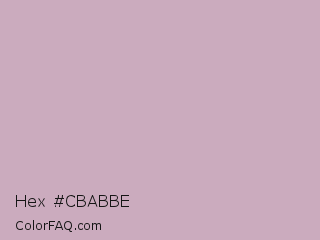 Hex #cbabbe Color Image