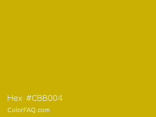 Hex #cbb004 Color Image