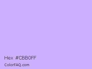 Hex #cbb0ff Color Image