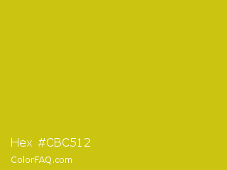 Hex #cbc512 Color Image