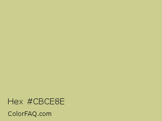 Hex #cbce8e Color Image