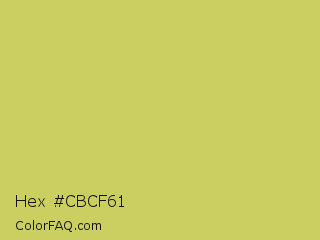 Hex #cbcf61 Color Image
