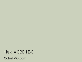 Hex #cbd1bc Color Image