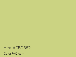 Hex #cbd382 Color Image