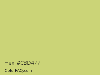 Hex #cbd477 Color Image