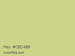 Hex #cbd488 Color Image