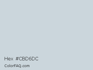 Hex #cbd6dc Color Image