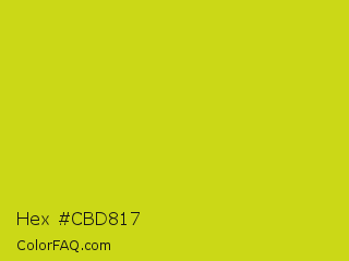 Hex #cbd817 Color Image
