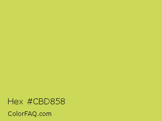 Hex #cbd858 Color Image