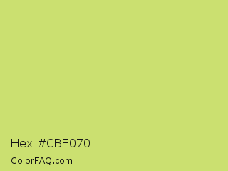 Hex #cbe070 Color Image