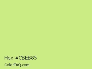 Hex #cbeb85 Color Image