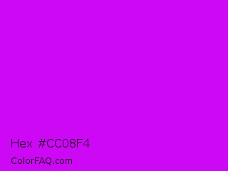 Hex #cc08f4 Color Image
