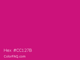 Hex #cc127b Color Image