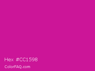 Hex #cc1598 Color Image
