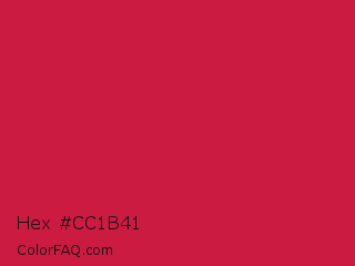 Hex #cc1b41 Color Image