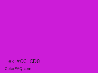 Hex #cc1cd8 Color Image