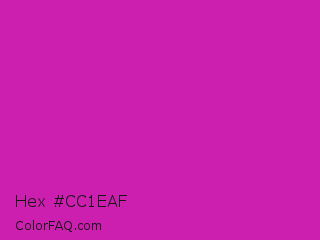 Hex #cc1eaf Color Image