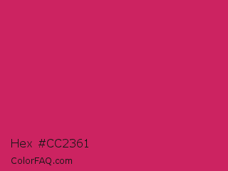 Hex #cc2361 Color Image