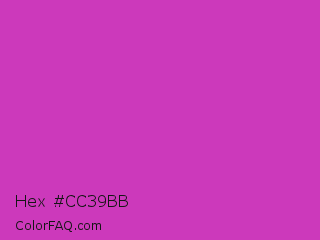 Hex #cc39bb Color Image