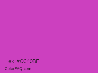 Hex #cc40bf Color Image