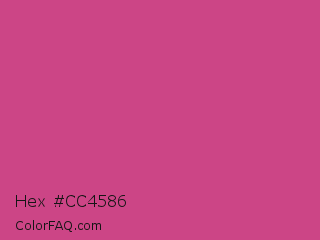 Hex #cc4586 Color Image