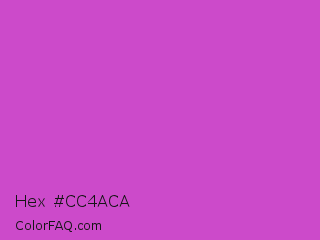Hex #cc4aca Color Image