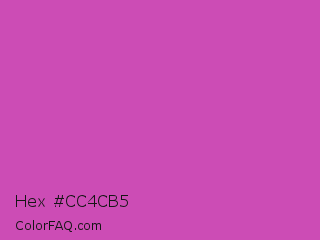 Hex #cc4cb5 Color Image