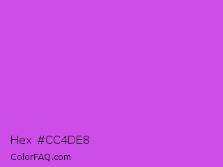 Hex #cc4de8 Color Image