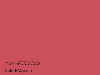 Hex #cc505b Color Image