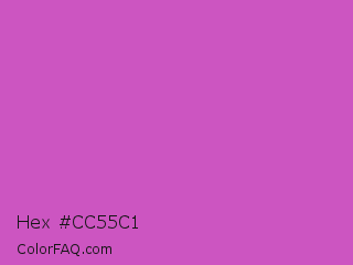 Hex #cc55c1 Color Image