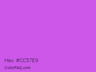Hex #cc57e9 Color Image