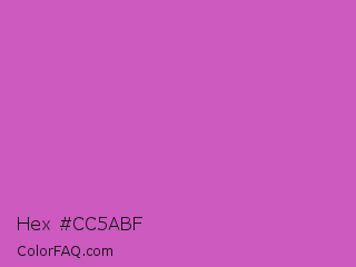 Hex #cc5abf Color Image