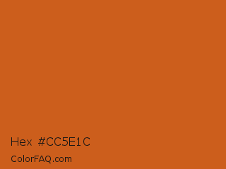 Hex #cc5e1c Color Image