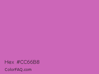 Hex #cc66b8 Color Image