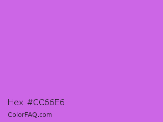 Hex #cc66e6 Color Image
