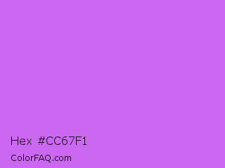 Hex #cc67f1 Color Image