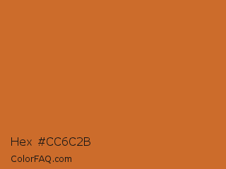 Hex #cc6c2b Color Image