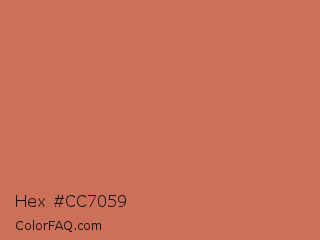 Hex #cc7059 Color Image