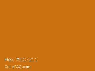 Hex #cc7211 Color Image
