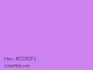 Hex #cc82f1 Color Image