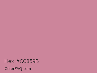 Hex #cc859b Color Image