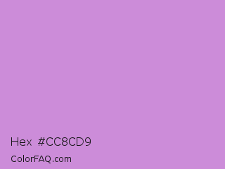 Hex #cc8cd9 Color Image