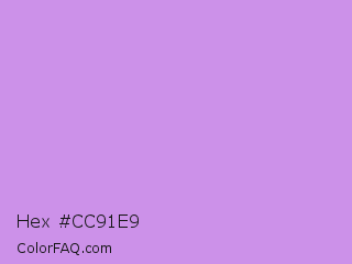Hex #cc91e9 Color Image