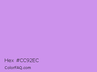 Hex #cc92ec Color Image