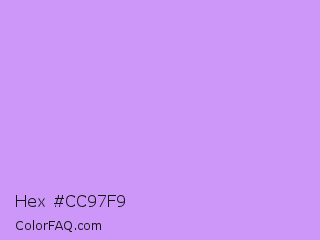 Hex #cc97f9 Color Image